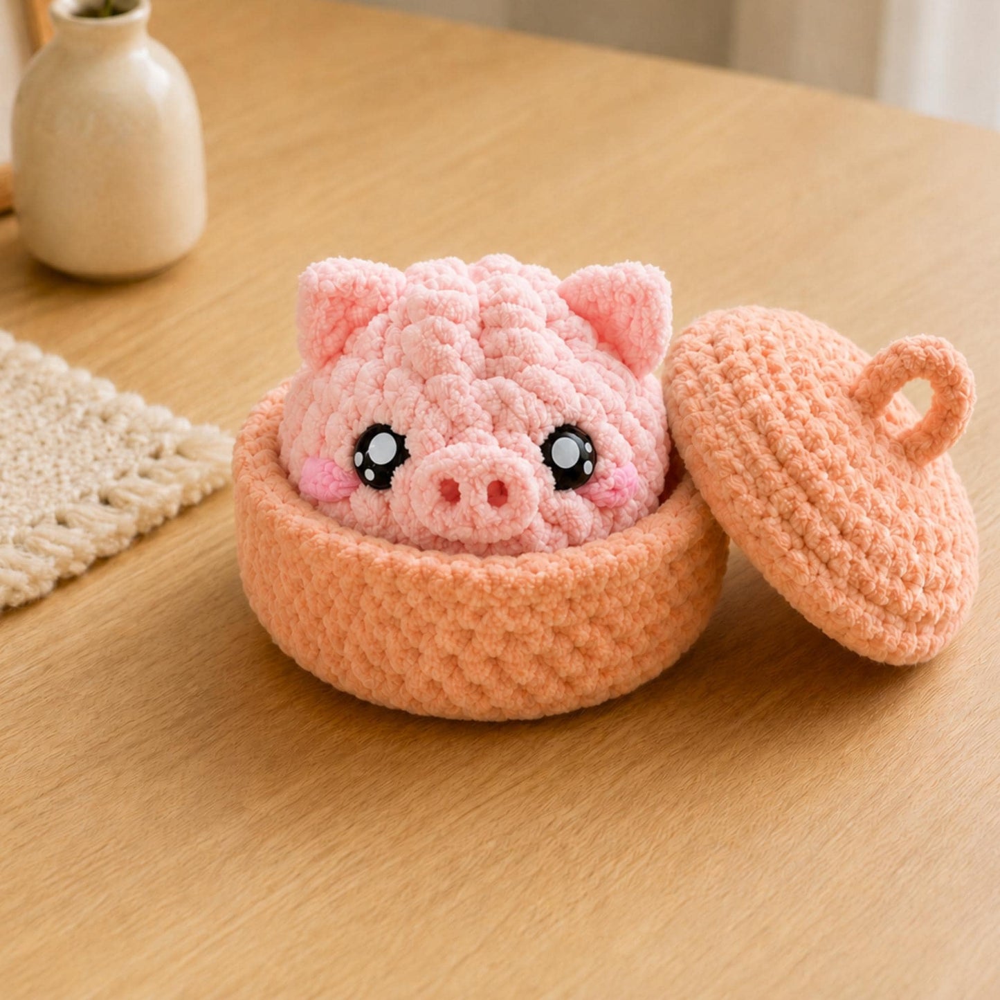 Hooktasyy Dumplings and Steamer Crochet Pattern PDF