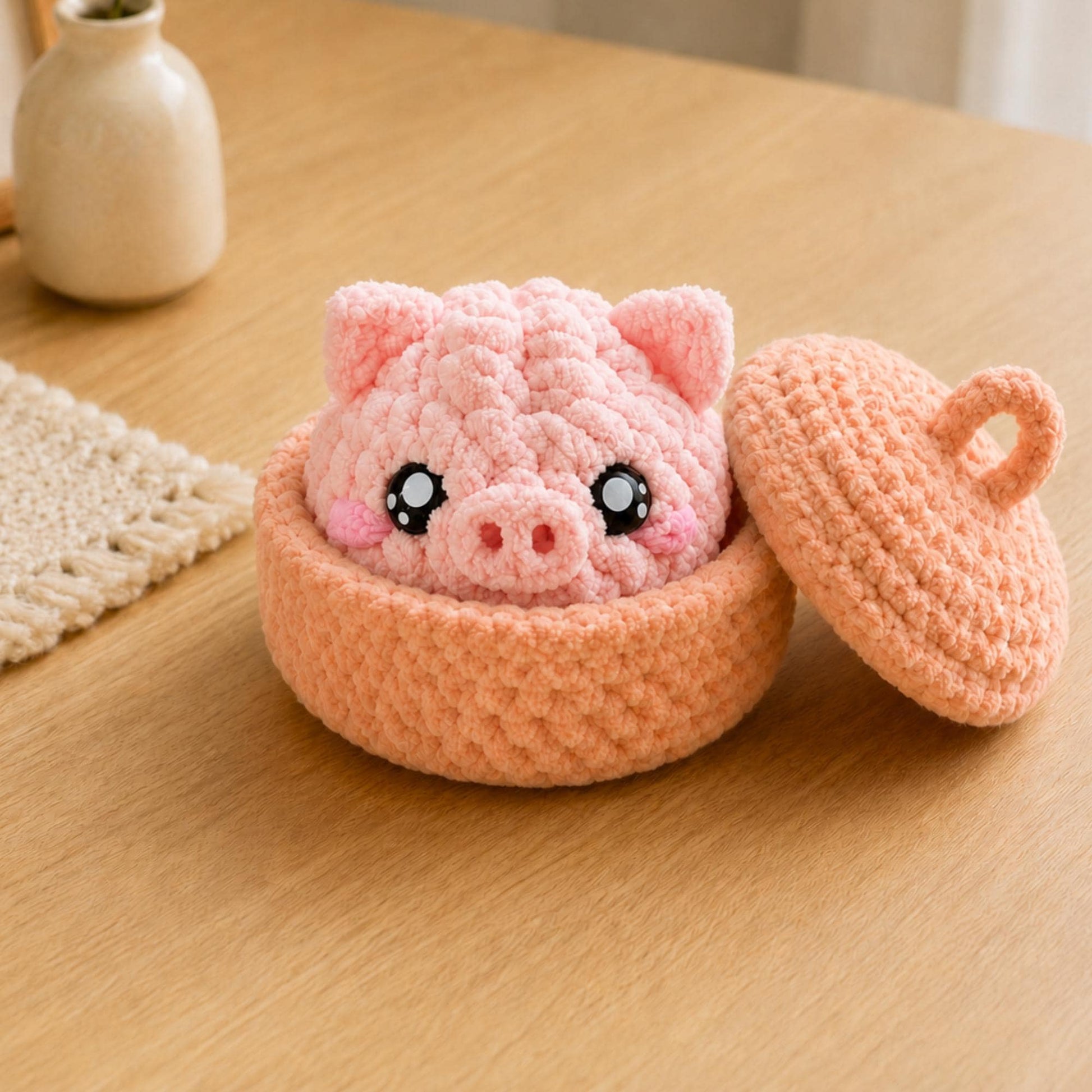Hooktasyy Dumplings and Steamer Crochet Pattern PDF
