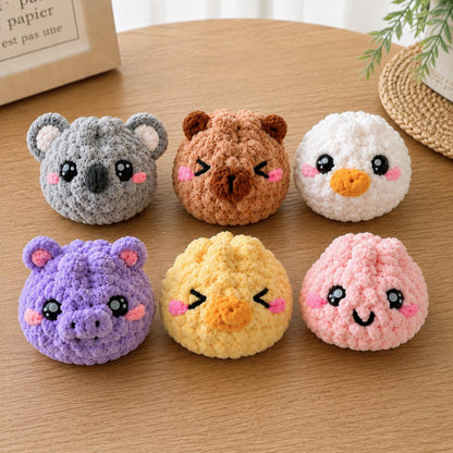 Hooktasyy Dumplings and Steamer Crochet Pattern No-Sew Amigurumi PDF
