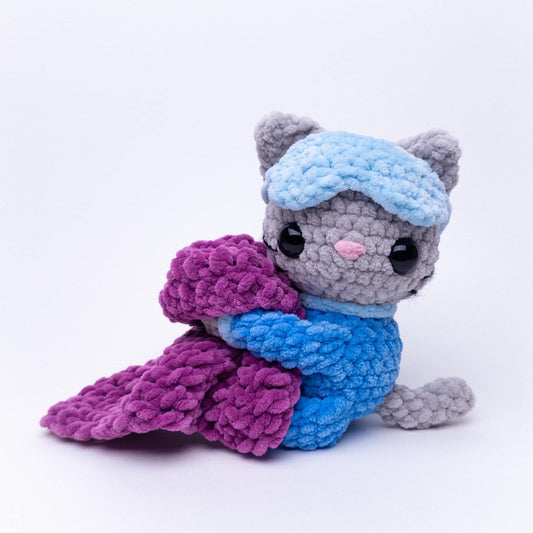 TheresasCrochetShop Catnap the Sleepy Kitty Amigurumi Crochet Pattern PDF
