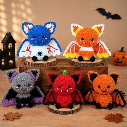 Hooktasyy 5-in-1 Halloween Bat Crochet Pattern Bundle PDF