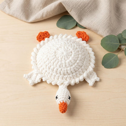 4-in-1 Animal Coaster Crochet Pattern PDF Goose Mouse Sloth Pink Cat