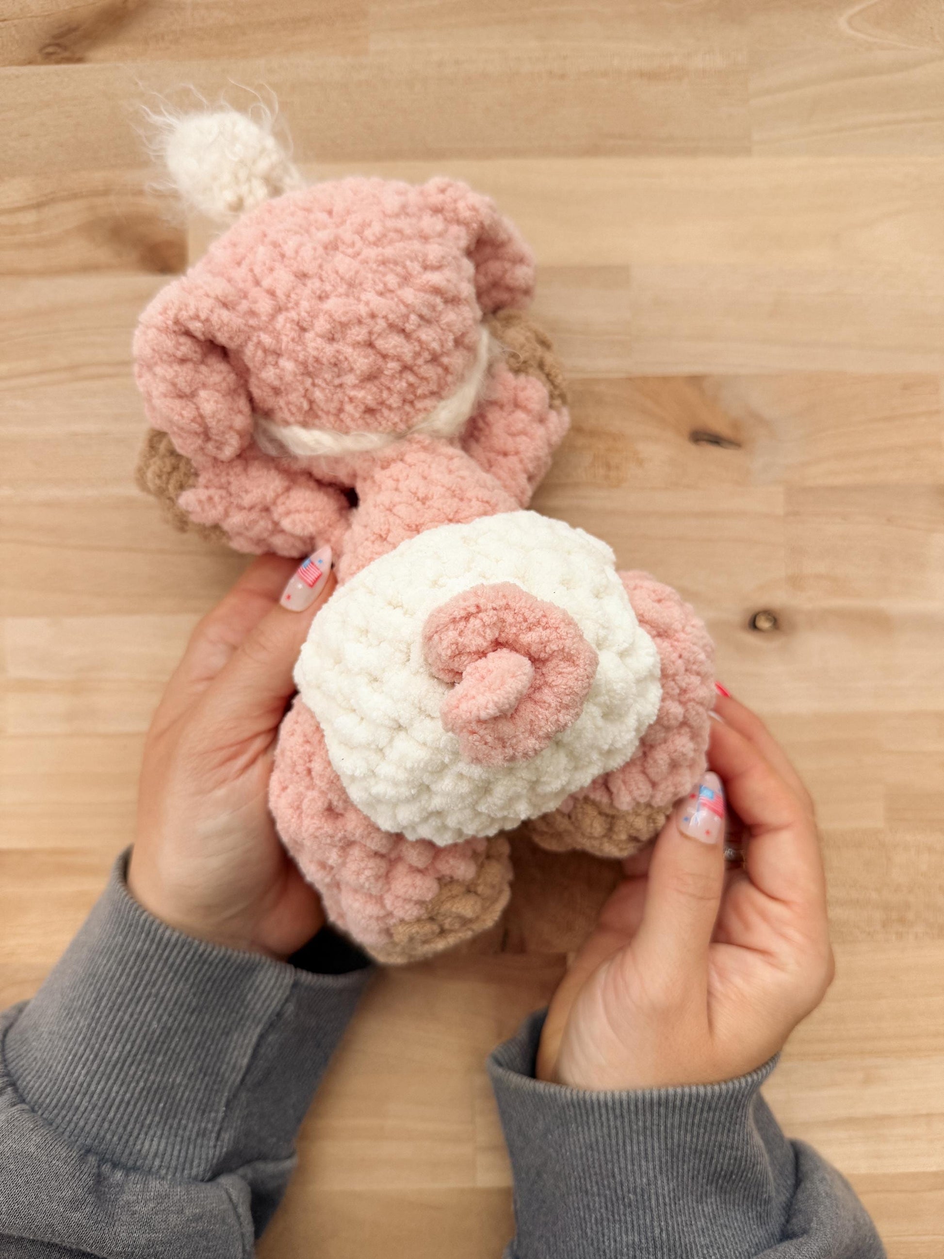 BkayCrochetCo ITTY Polli the Piglet STUFFIE Amigurumi Crochet Pattern PDF