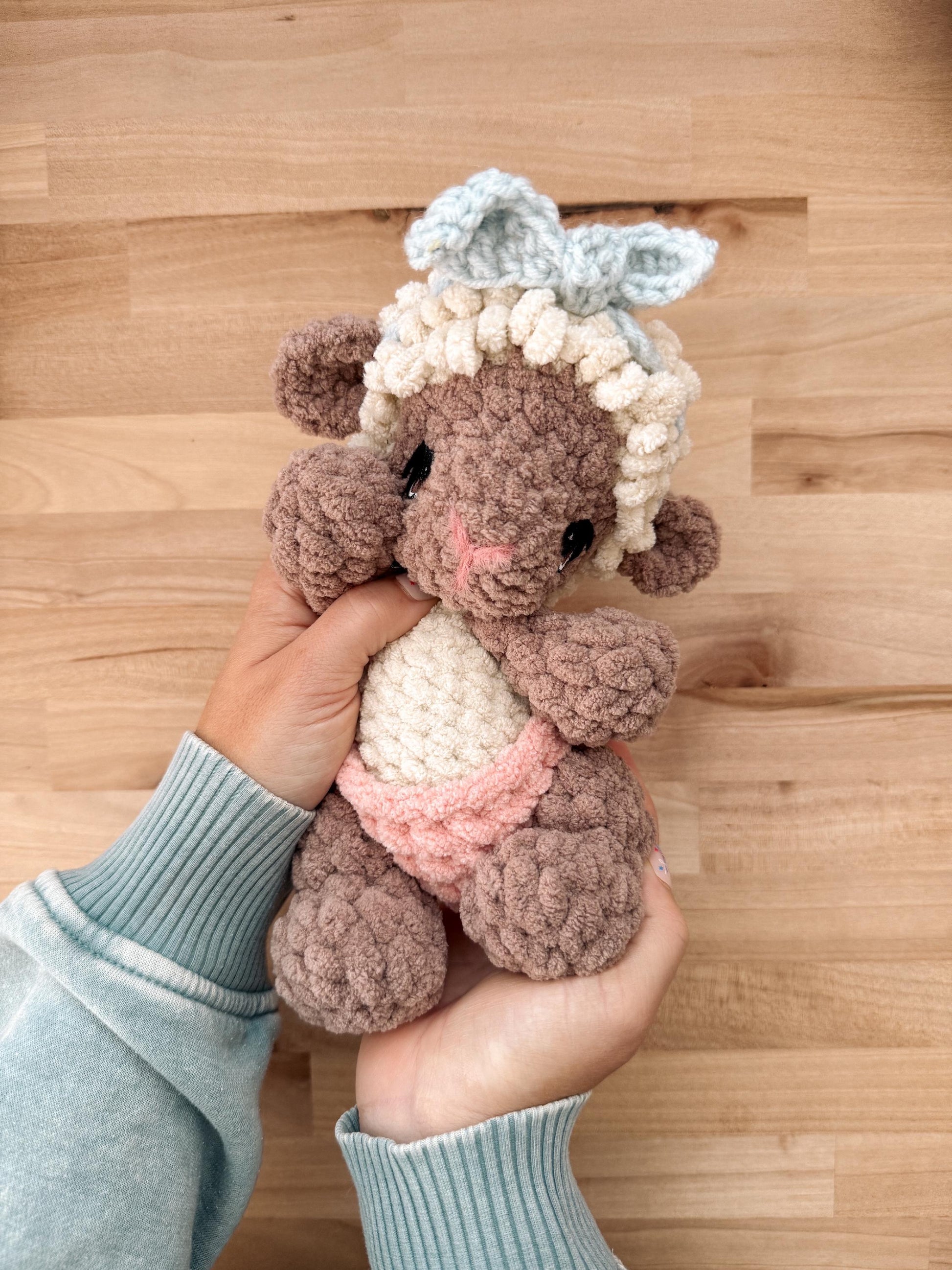 BkayCrochetCo ITTY Lenni the Lamb STUFFIE Amigurumi Crochet Pattern PDF