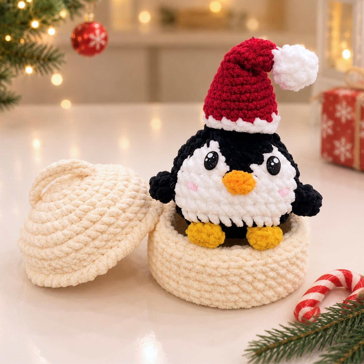 Hooktasyy Christmas Dumplings and Steamer Crochet Pattern PDF