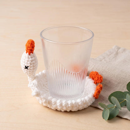 Crochiny 2-in-1 Goose Bag Charm & Goose Coaster Crochet Pattern PDF