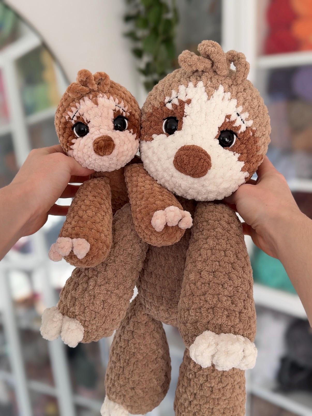 Floppy Sloth Amigurumi Crochet Pattern PDF