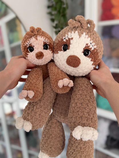 Floppy Sloth Amigurumi Crochet Pattern PDF