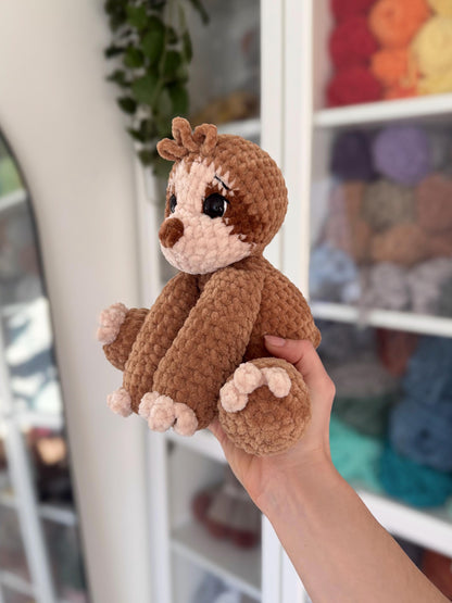 Floppy Sloth Amigurumi Crochet Pattern PDF