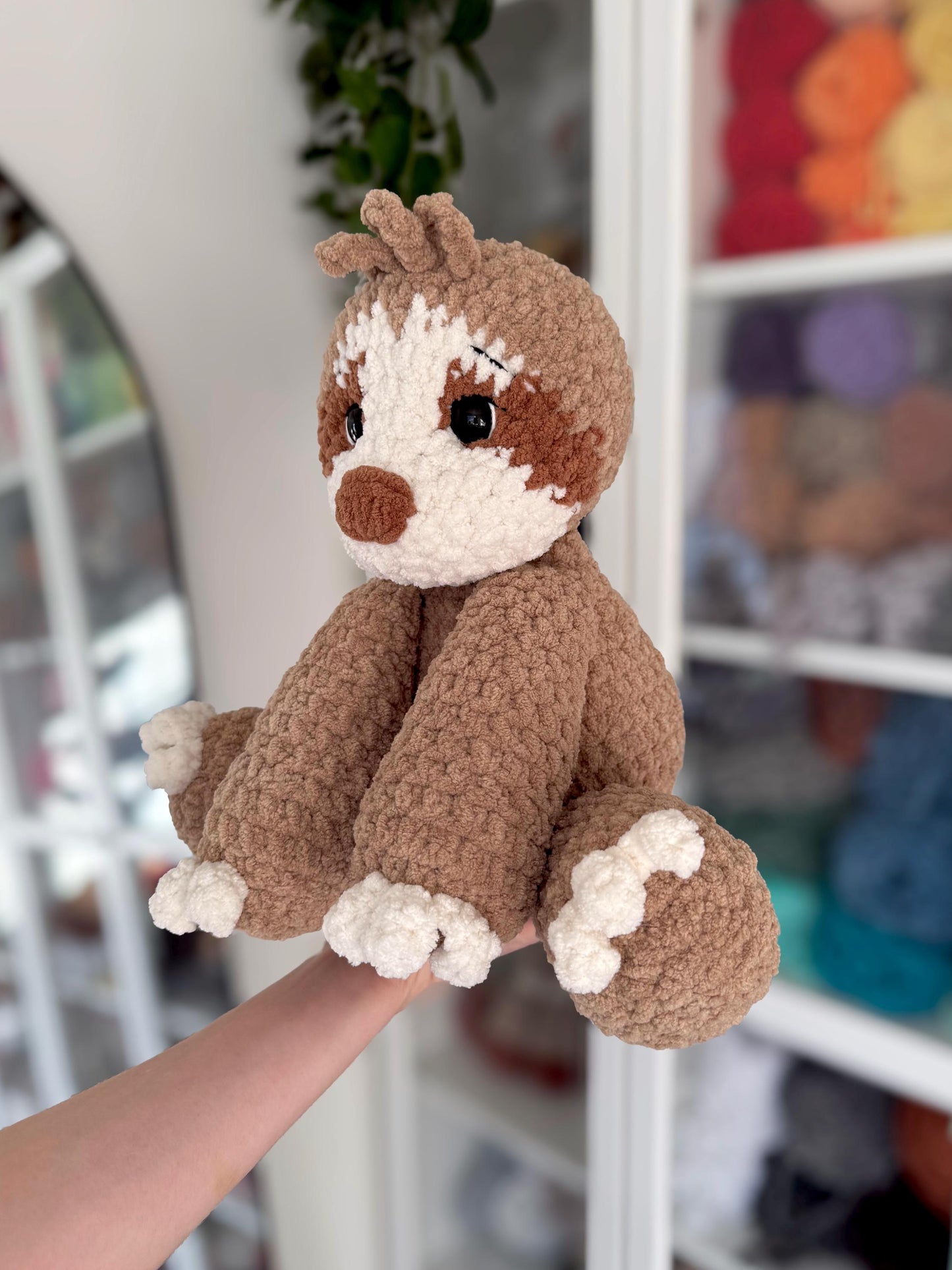 Floppy Sloth Amigurumi Crochet Pattern PDF