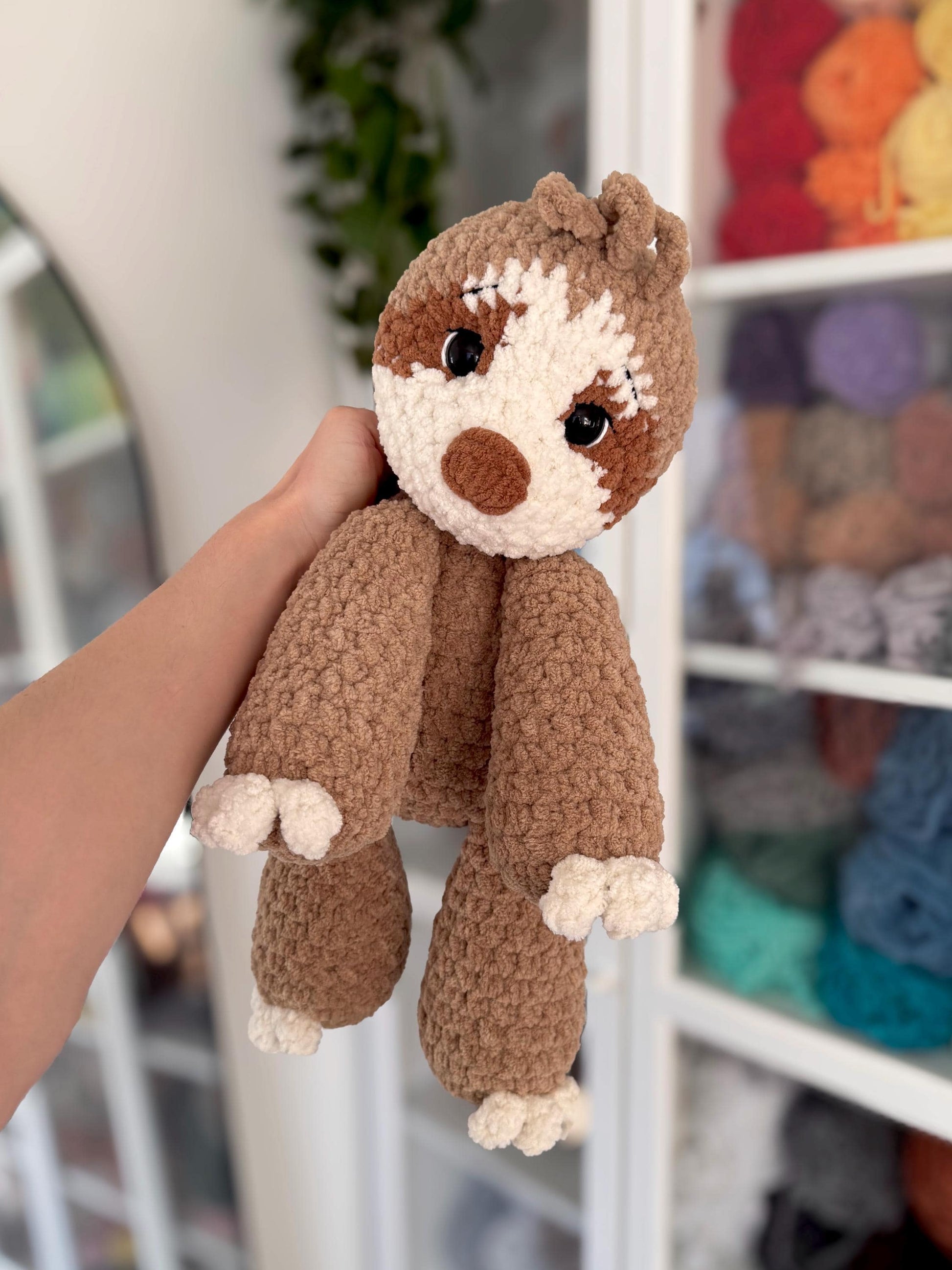 Floppy Sloth Amigurumi Crochet Pattern PDF