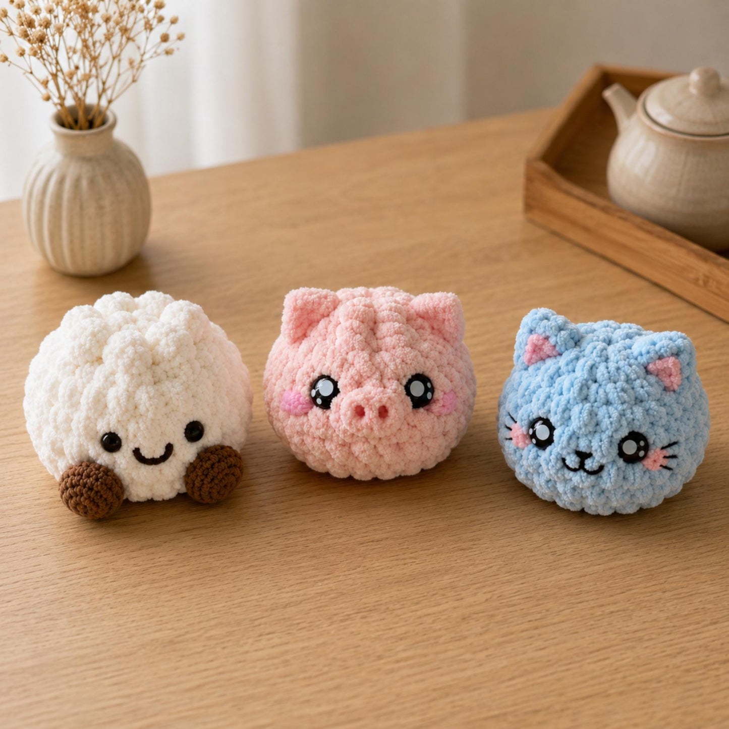 Hooktasyy Dumplings and Steamer Crochet Pattern PDF