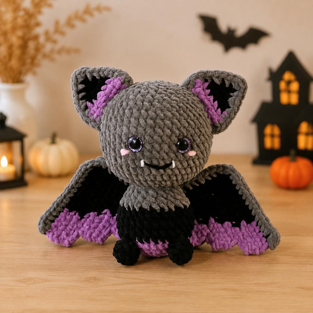 Hooktasyy 5-in-1 Halloween Bat Crochet Pattern Bundle PDF