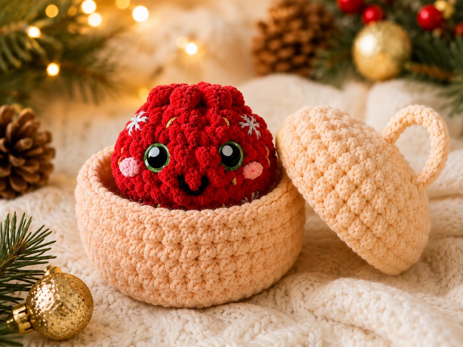 Hooktasyy Christmas Viral Dumpling Crochet Pattern Bundle PDF