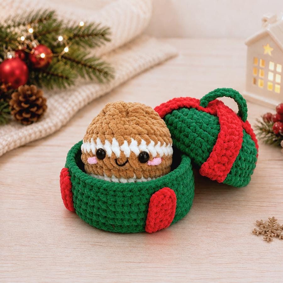Hooktasyy 7in1 Christmas Dumplings and Steamer Crochet Pattern PDF