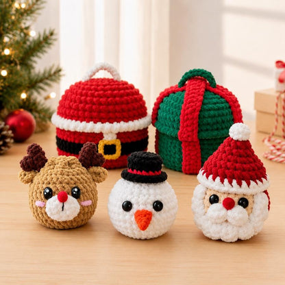 Hooktasyy 7in1 Christmas Dumplings and Steamer Crochet Pattern PDF