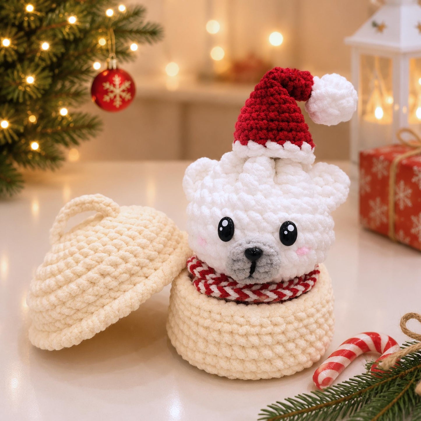 Hooktasyy Christmas Dumplings and Steamer Crochet Pattern PDF