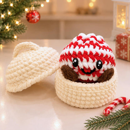 Hooktasyy Christmas Dumplings and Steamer Crochet Pattern PDF