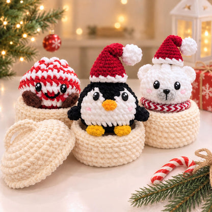 Hooktasyy Christmas Dumplings and Steamer Crochet Pattern PDF