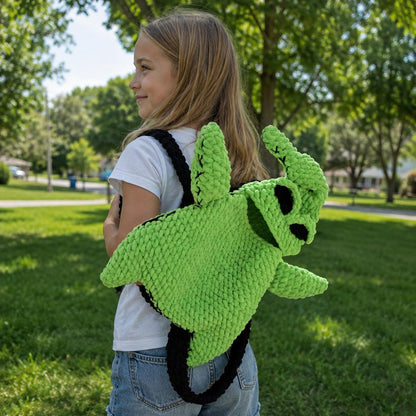 Crochiny Spooky Monster Backpack Crochet Pattern PDF