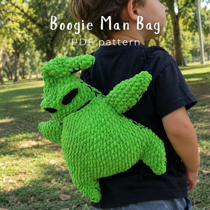 Crochiny Spooky Monster Backpack Crochet Pattern PDF