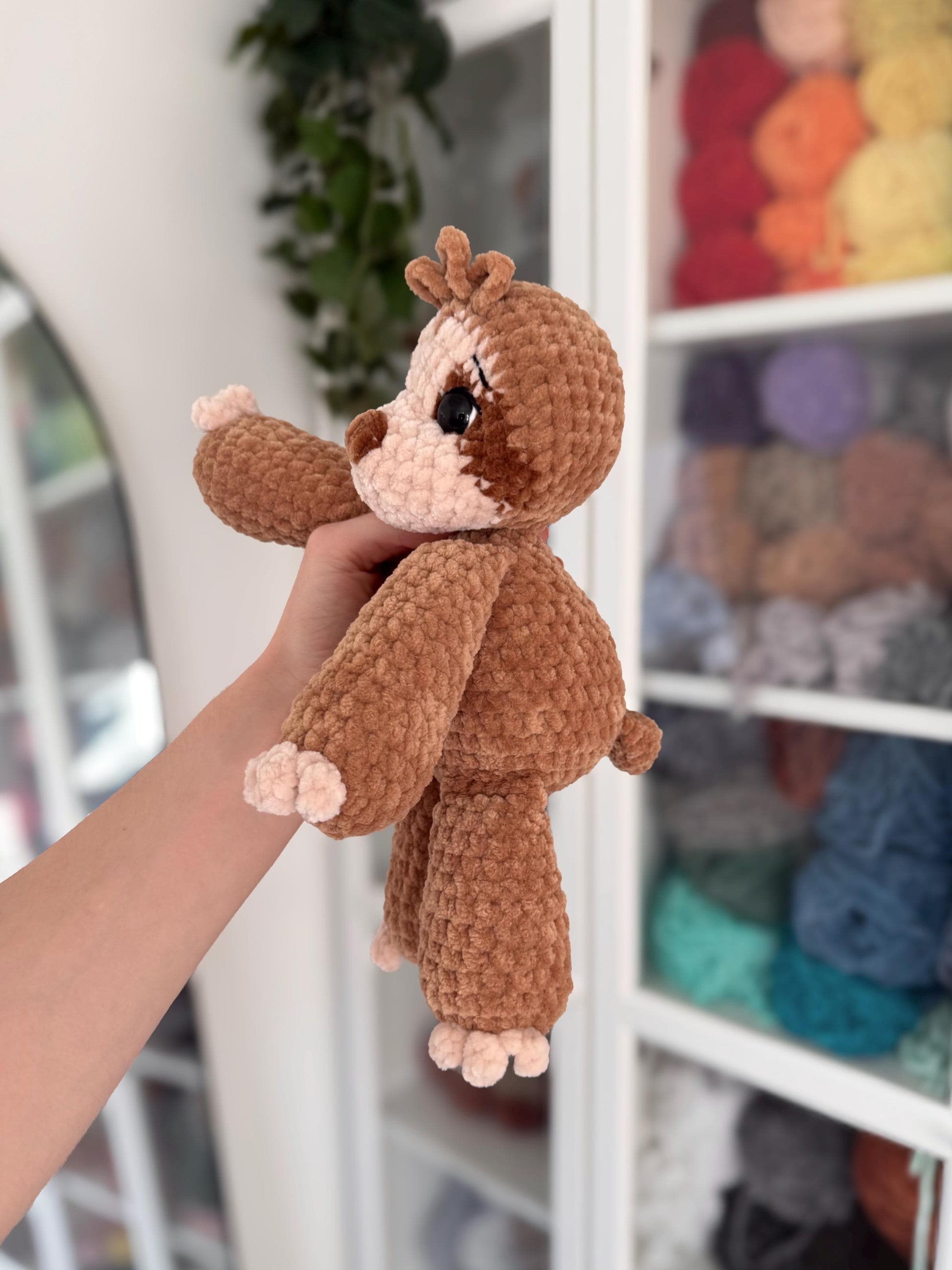 Floppy Sloth Amigurumi Crochet Pattern PDF