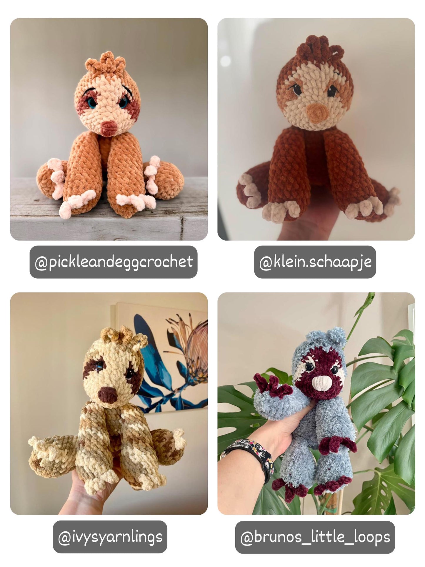 Floppy Sloth Amigurumi Crochet Pattern PDF
