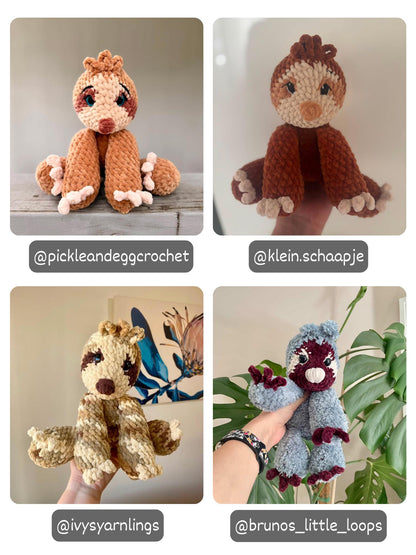Floppy Sloth Amigurumi Crochet Pattern PDF