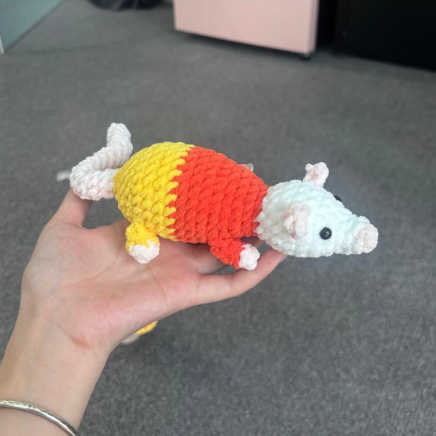 Hooktasyy 2-in-1 Candy Corn Mouse Crochet Pattern Amigurumi PDF