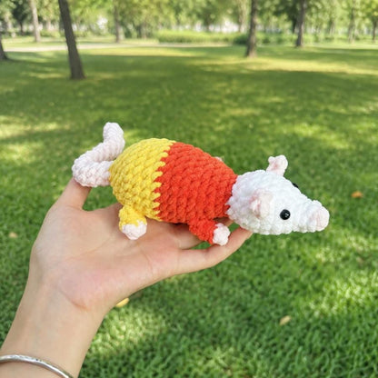 Hooktasyy Candy Corn Little Rat Crochet Pattern Amigurumi Plushie PDF