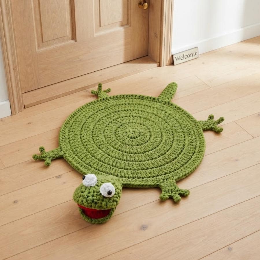 Hooktasyy Floor Tom Lizard Crochet Pattern PDF