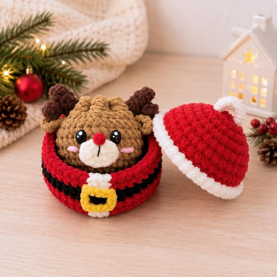 Hooktasyy 7in1 Christmas Dumplings and Steamer Crochet Pattern PDF