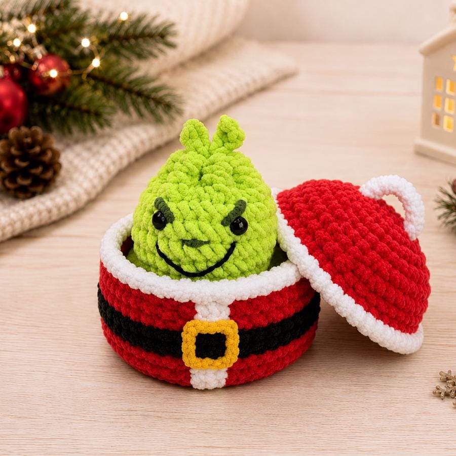 Hooktasyy 7in1 Christmas Dumplings and Steamer Crochet Pattern PDF