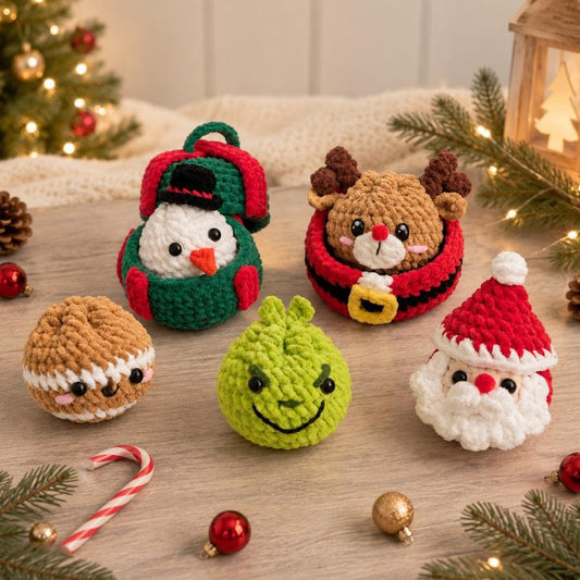 Hooktasyy 7in1 Christmas Dumplings and Steamer Crochet Pattern PDF