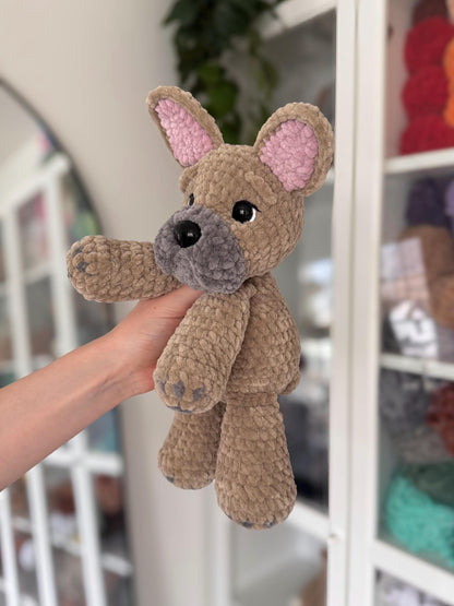 KnotsandSnugglesCo Winston the Floppy Frenchie Crochet Pattern PDF