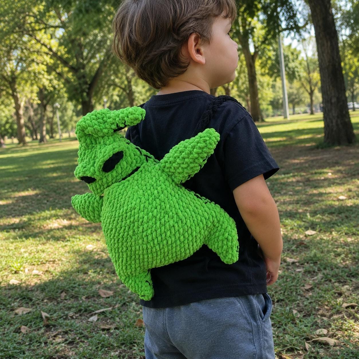 Crochiny Spooky Monster Backpack Crochet Pattern PDF