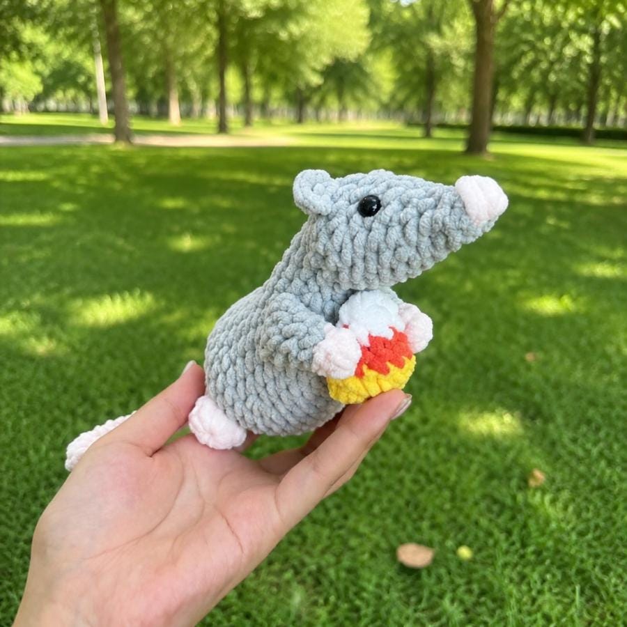 Hooktasyy Candy Corn Little Rat Crochet Pattern Amigurumi Plushie PDF