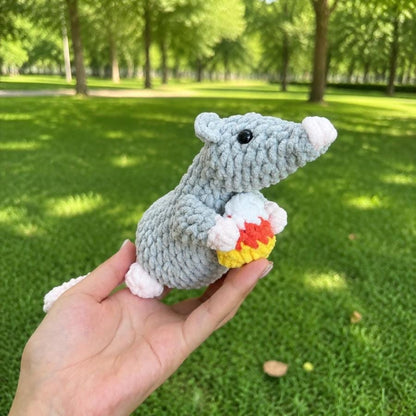 Hooktasyy Candy Corn Little Rat Crochet Pattern Amigurumi Plushie PDF