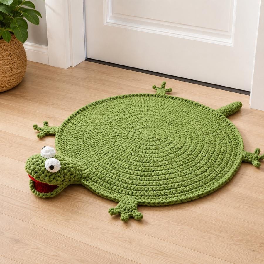 Hooktasyy Floor Tom Lizard Crochet Pattern PDF